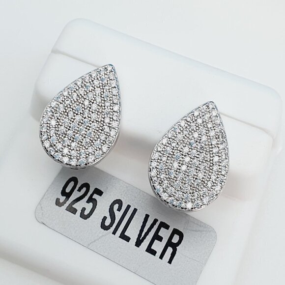 "925 Sterling Silver Cubic Zirconia Earrings, U19254835 - Picture 6 of 11